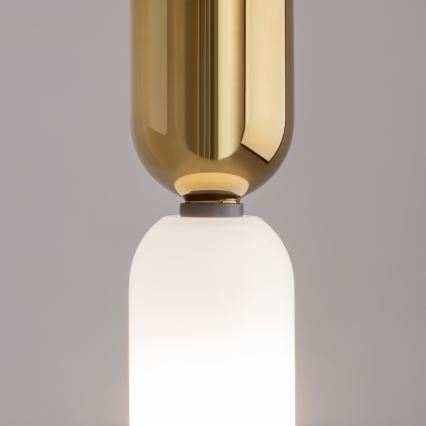 Maytoni MOD177PL-01G - Lámpara colgante MEMORY 1xE14/40W/230V dorado/blanco