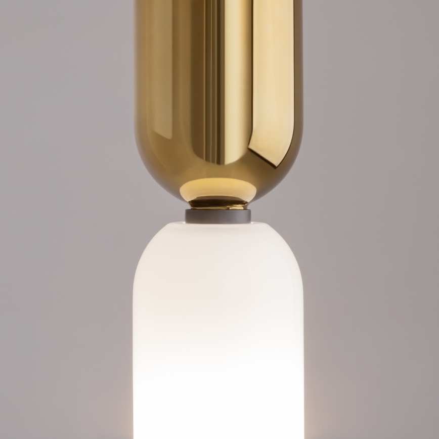Maytoni MOD177PL-01G - Lámpara colgante MEMORY 1xE14/40W/230V dorado/blanco