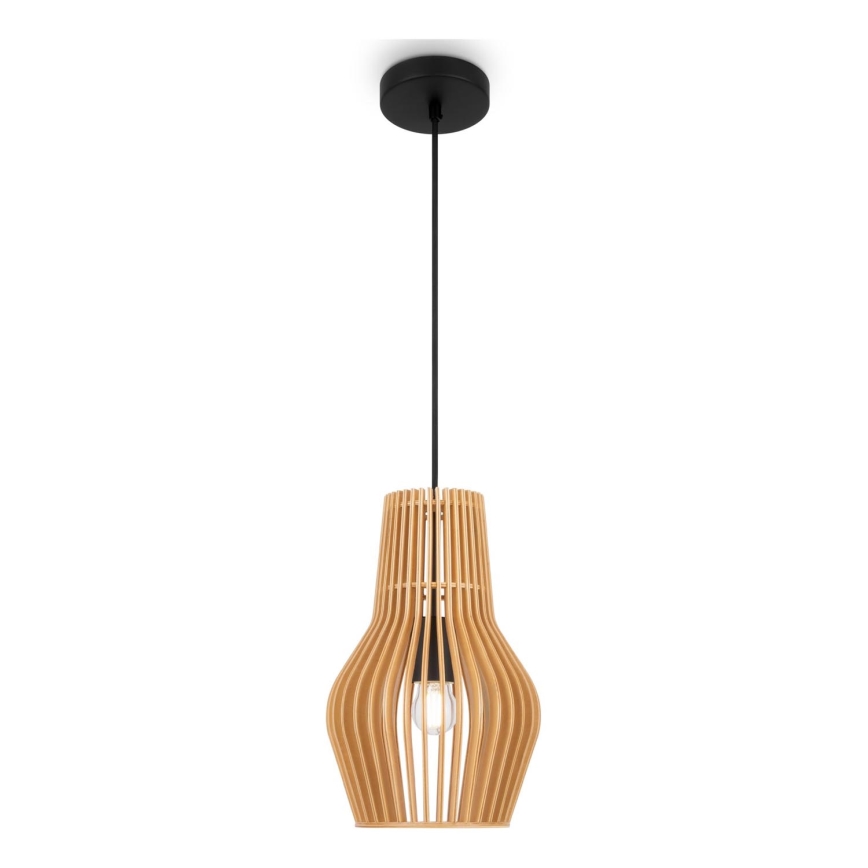 Maytoni MOD191PL-01W - Lámpara colgante ROOTS 1xE27/40W/230V diá. 20 cm beige