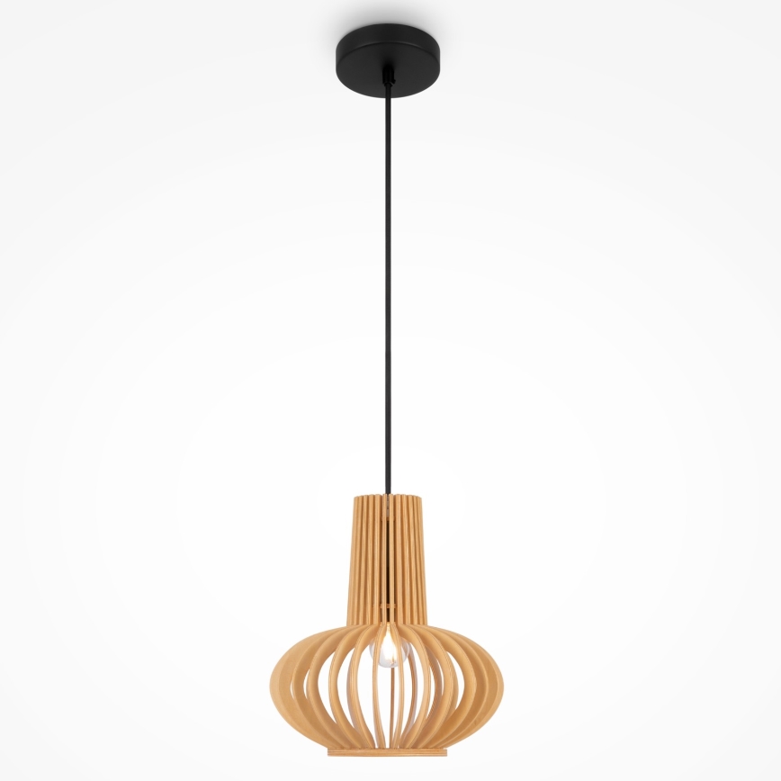 Maytoni MOD193PL-01W - Lámpara colgante ROOTS 1xE27/40W/230V diá. 22,5 cm beige