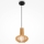 Maytoni MOD193PL-01W - Lámpara colgante ROOTS 1xE27/40W/230V diá. 22,5 cm beige