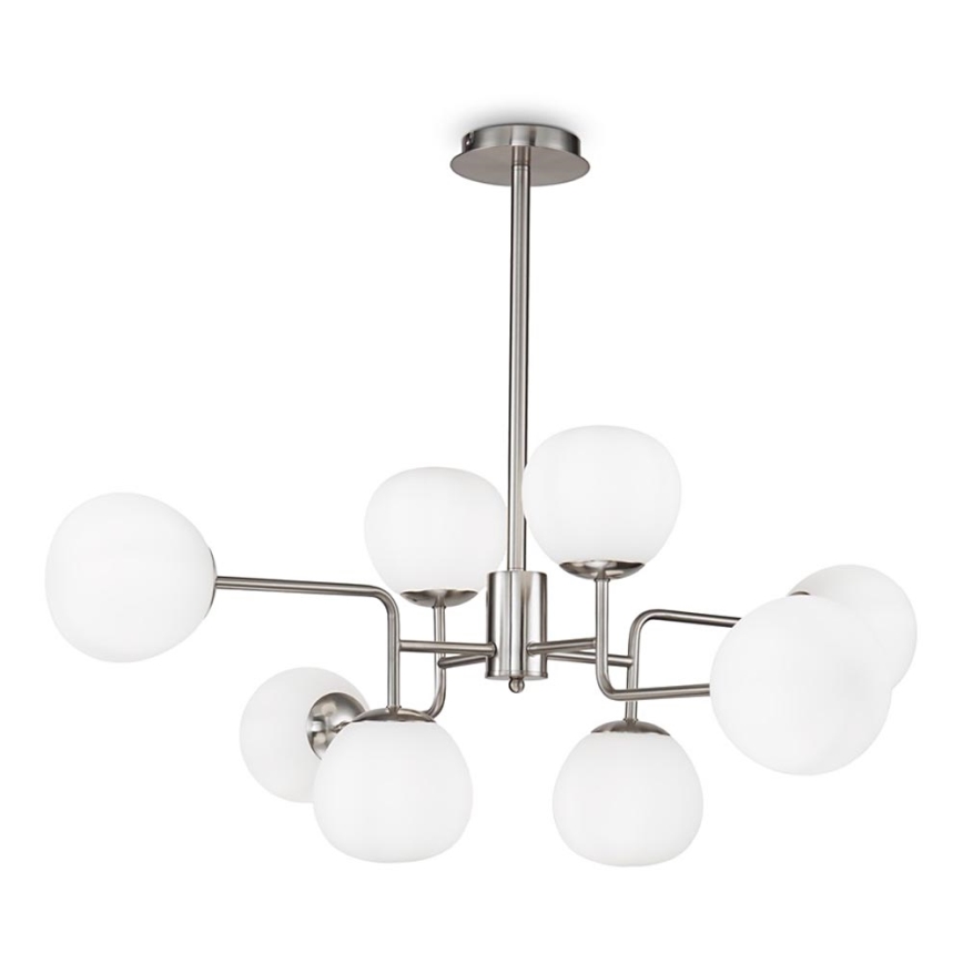 Maytoni MOD221-PL-08-N - Lámpara colgante ERICH 8xE14/40W/230V cromo mate