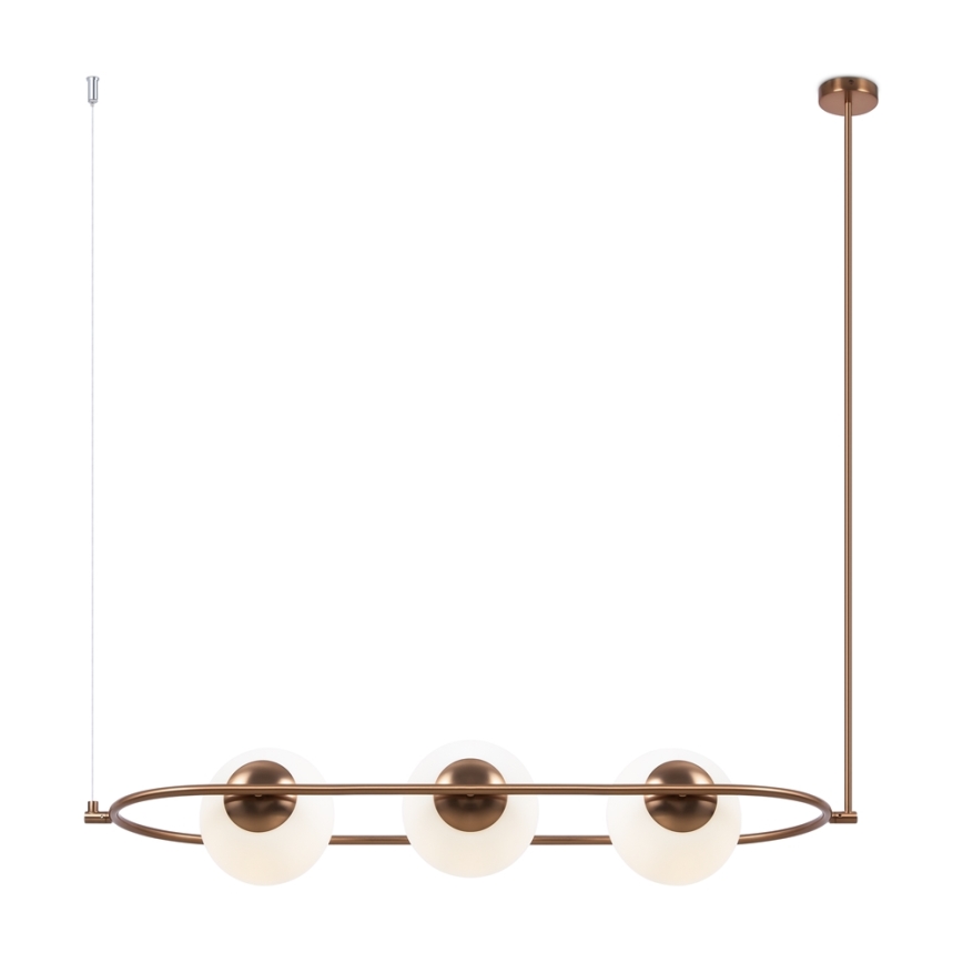 Maytoni MOD221PL-03BS - Lámpara colgante ERICH 3xE14/40W/230V cobre