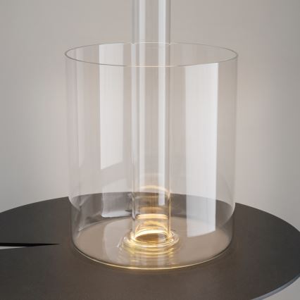 Maytoni MOD229TL-L3B3K1 - Lámpara de mesa portátil regulable LED 3W/5V negro/transparente