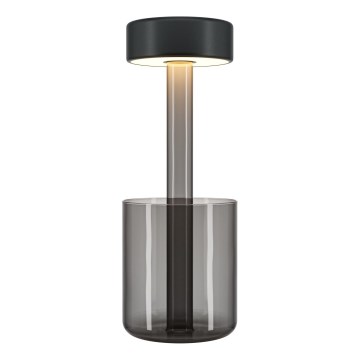 Maytoni MOD229TL-L3B3K3 - Lámpara de mesa portátil LED regulable 3W/5V negro/gris