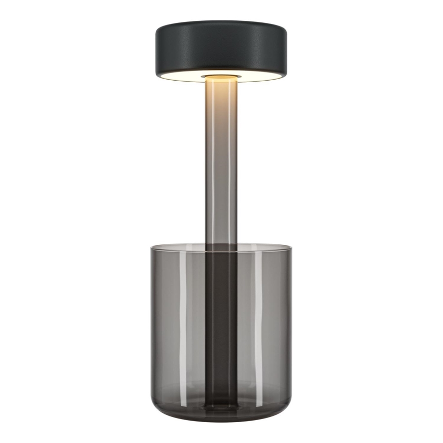 Maytoni MOD229TL-L3B3K3 - Lámpara de mesa portátil LED regulable 3W/5V negro/gris