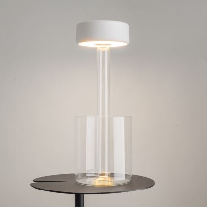 Maytoni MOD229TL-L3W3K1 - LED Regulable Recargable portátil lámpara de mesa LED/3W/5V 2200-4000K blanco/transparente