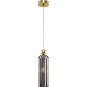 Maytoni MOD302PL-01GR - Lámpara colgante ANTIC 1xE14/40W/230V dorado/gris