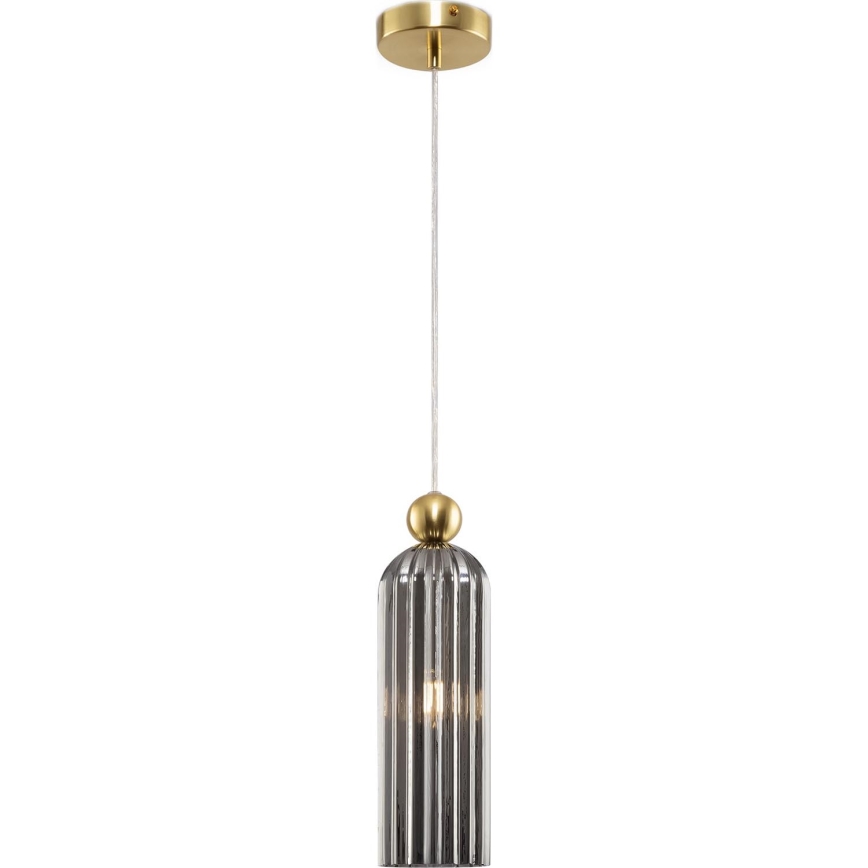Maytoni MOD302PL-01GR - Lámpara colgante ANTIC 1xE14/40W/230V dorado/gris