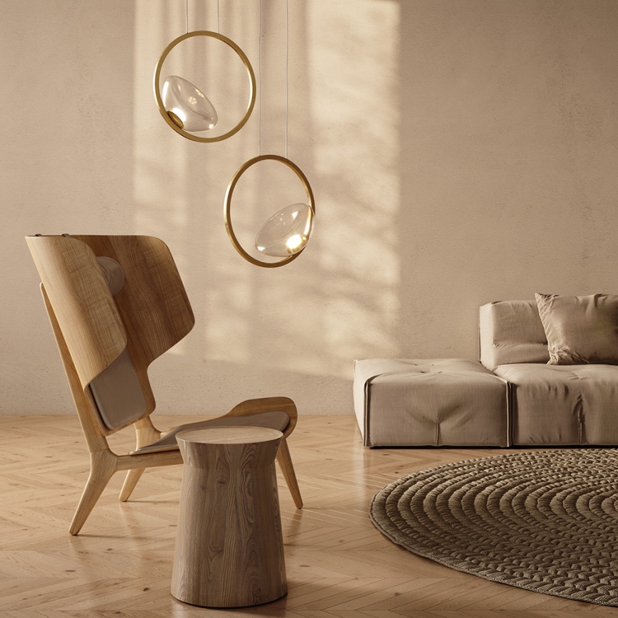 Maytoni MOD327PL-L5BS3K - Lámpara LED colgante LUNARE LED/5W/230V dorado