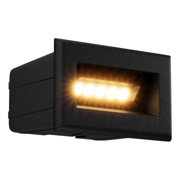 Maytoni O045SL-L3B3K - Lámpara empotrable de exterior LED BOSCA LED/3W/230V 3000K IP65 negro