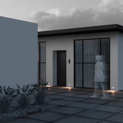 Maytoni O045SL-L3W3K - Lámpara empotrable de exterior LED BOSCA LED/3W/230V 3000K IP65 blanco