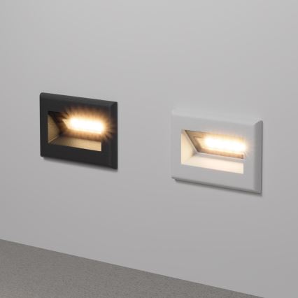 Maytoni O045SL-L3W3K - Lámpara empotrable de exterior LED BOSCA LED/3W/230V 3000K IP65 blanco