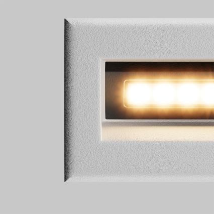 Maytoni O045SL-L3W3K - Lámpara empotrable de exterior LED BOSCA LED/3W/230V 3000K IP65 blanco