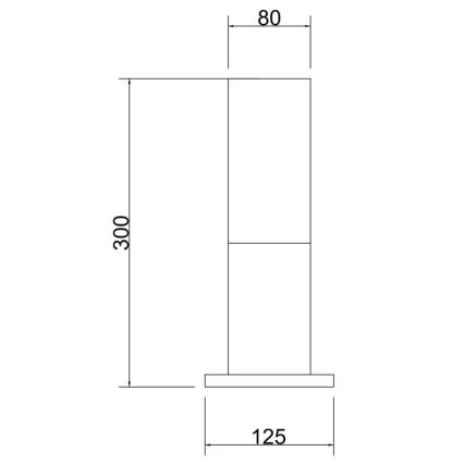 Maytoni O418FL-01GR - Lámpara de exterior WILLIS 1xE27/60W/230V 30 cm IP54 antracita