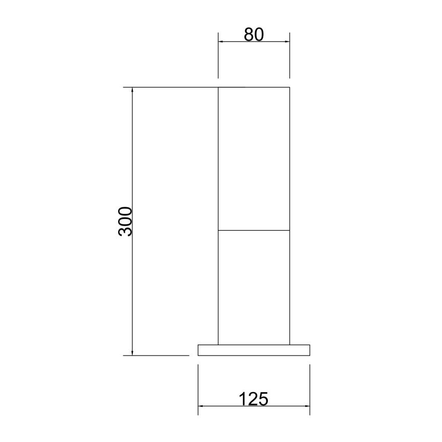 Maytoni O418FL-01GR - Lámpara de exterior WILLIS 1xE27/60W/230V 30 cm IP54 antracita