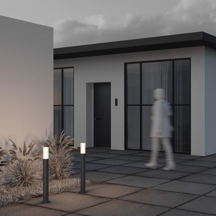 Maytoni O418FL-01GR1 - Lámpara de exterior WILLIS 1xE27/60W/230V 80 cm IP54 antracita