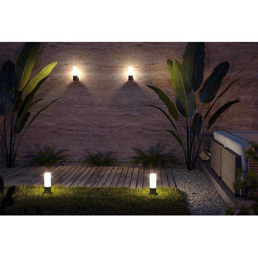 Maytoni O418WL-01B - Aplique de exterior WILLIS 1xE27/60W/230V IP54 negro