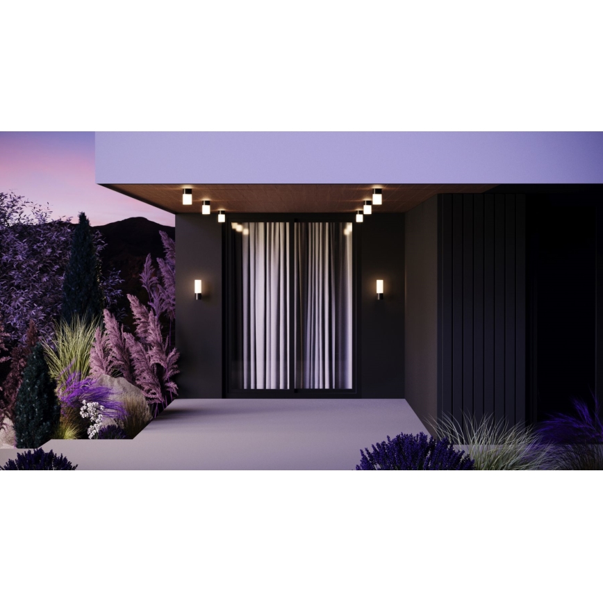 Maytoni O418WL-01B - Aplique de exterior WILLIS 1xE27/60W/230V IP54 negro
