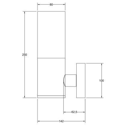Maytoni O418WL-01B - Aplique de exterior WILLIS 1xE27/60W/230V IP54 negro