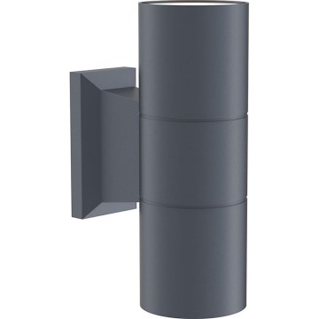 Maytoni O574WL-02GR - Aplique de exterior BOWERY 2xGU10/50W/230V IP54 antracita