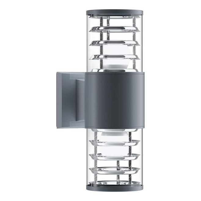 Maytoni O576WL-02GR - Aplique de exterior BRONX 2xE27/60W/230V IP54 antracita