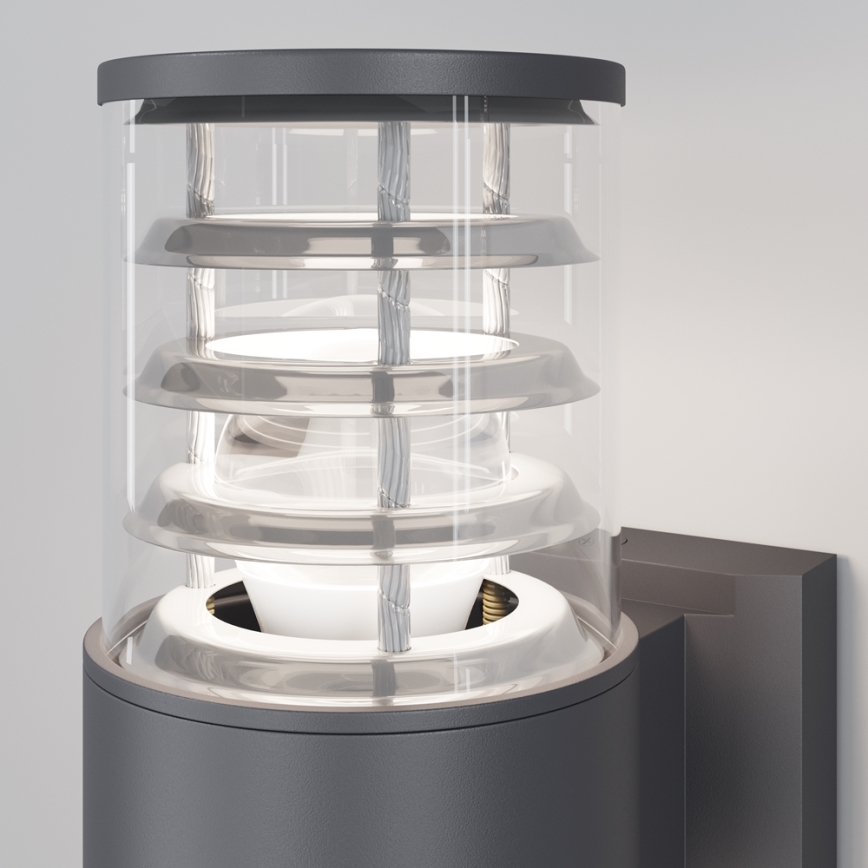 Maytoni O576WL-02GR - Aplique de exterior BRONX 2xE27/60W/230V IP54 antracita
