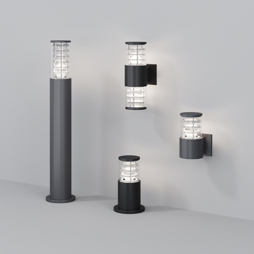 Maytoni O576WL-02GR - Aplique de exterior BRONX 2xE27/60W/230V IP54 antracita