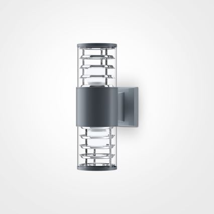 Maytoni O576WL-02GR - Aplique de exterior BRONX 2xE27/60W/230V IP54 antracita