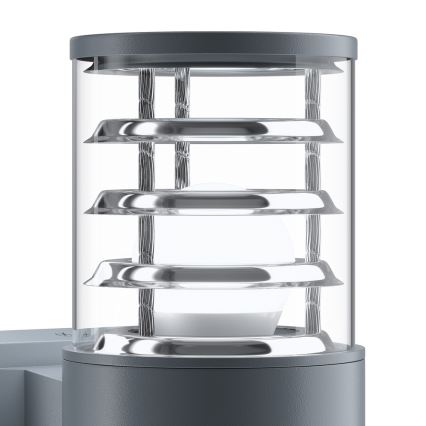 Maytoni O576WL-02GR - Aplique de exterior BRONX 2xE27/60W/230V IP54 antracita