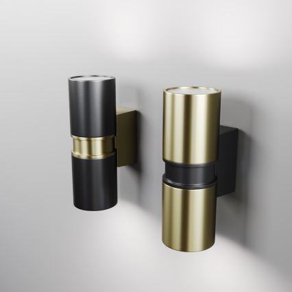 Maytoni O582WL-02BS - Aplique de exterior BOWERY 2xGU10/50W/230V IP54 latón