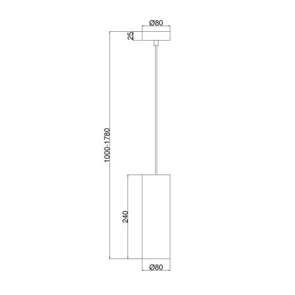 Maytoni P011PL-01CH - Lámpara colgante GIOIA 1xE14/40W/230V negro
