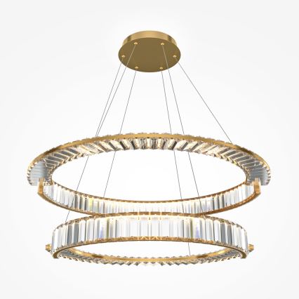 Maytoni P097PL-L90G4K - Lámpara LED colgante KRONE LED/90W/230V CRI 90 diá. 80,5 cm dorado