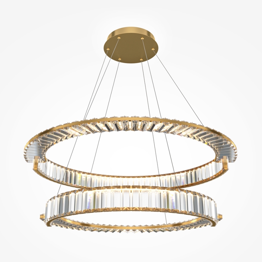 Maytoni P097PL-L90G4K - Lámpara LED colgante KRONE LED/90W/230V CRI 90 diá. 80,5 cm dorado
