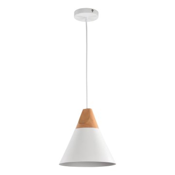 Maytoni P359-PL-01-W - Lámpara colgante BICONES 1xE27/60W/230V diá. 22 cm blanco/beige