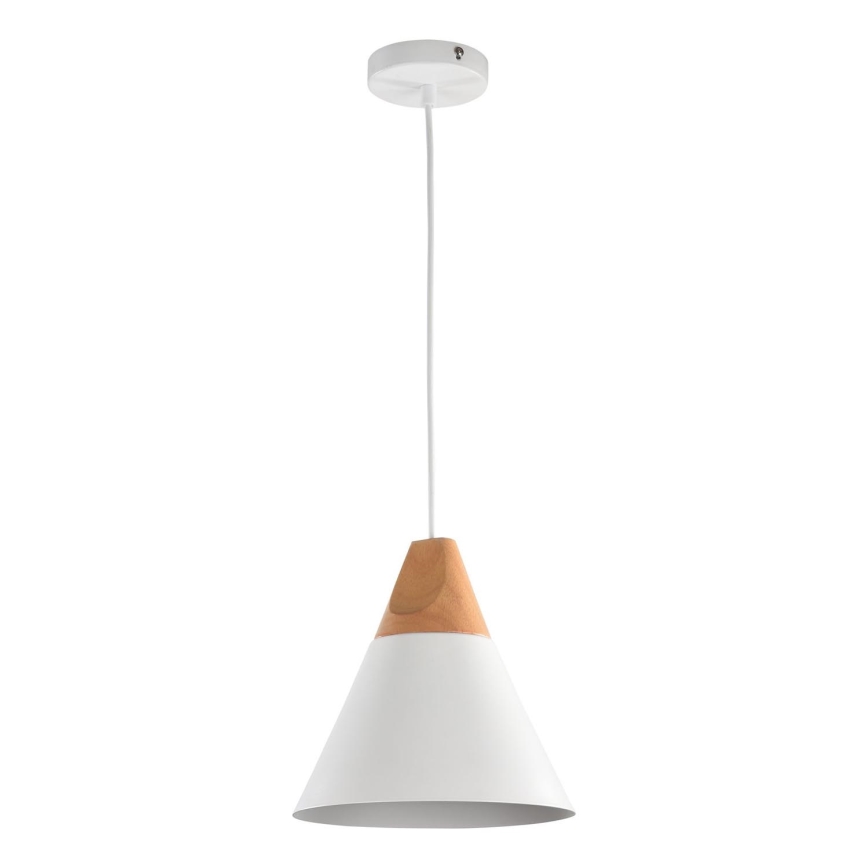 Maytoni P359-PL-01-W - Lámpara colgante BICONES 1xE27/60W/230V diá. 22 cm blanco/beige