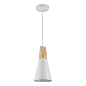 Maytoni P359-PL-140-W - Lámpara colgante BICONES 1xE27/60W/230V diá. 14 cm blanco/beige