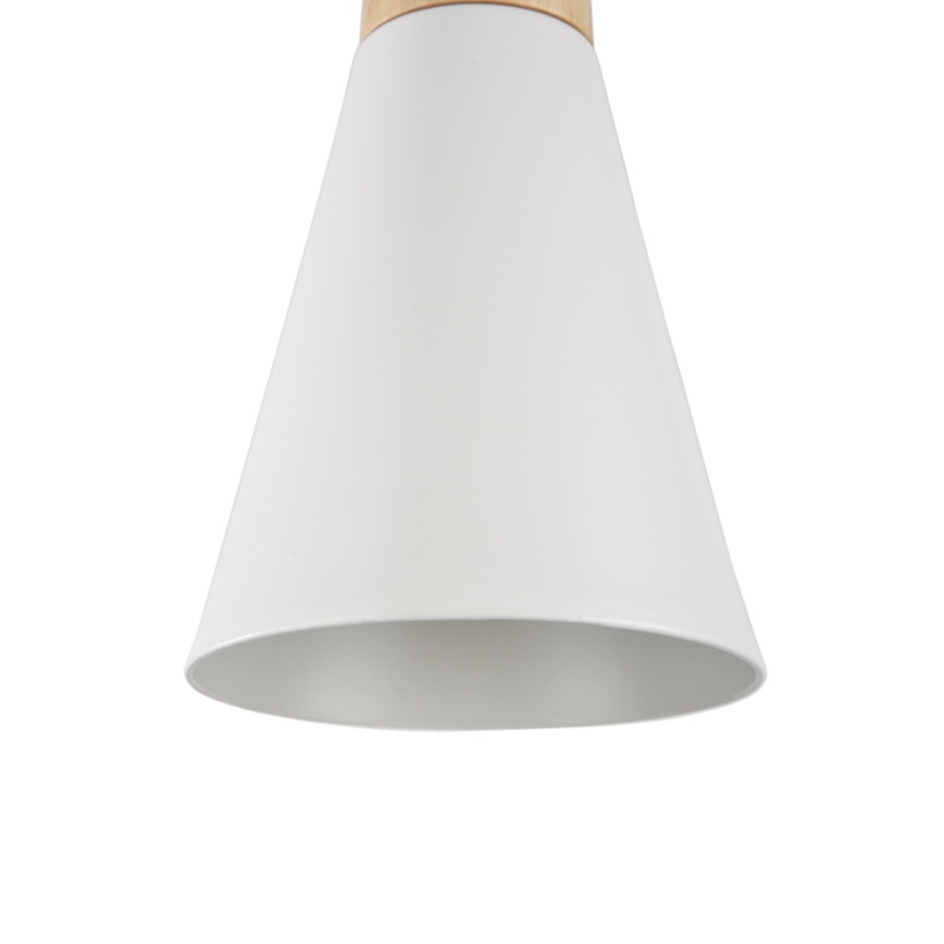 Maytoni P359-PL-140-W - Lámpara colgante BICONES 1xE27/60W/230V diá. 14 cm blanco/beige