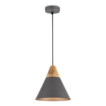 Maytoni P359-PL-220-C - Lámpara colgante BICONES 1xE27/60W/230V diá. 22 cm gris/beige