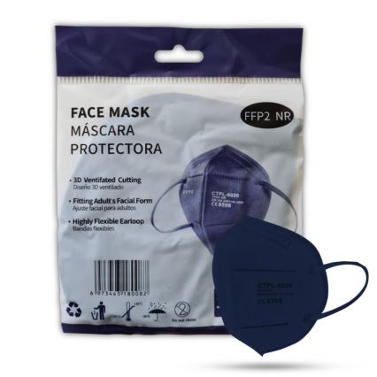 Media Sanex Respirador FFP2 NR / KN95 Azul oscuro 50 piezas
