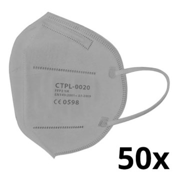 Media Sanex Respirador FFP2 NR / KN95 Gris 50 piezas