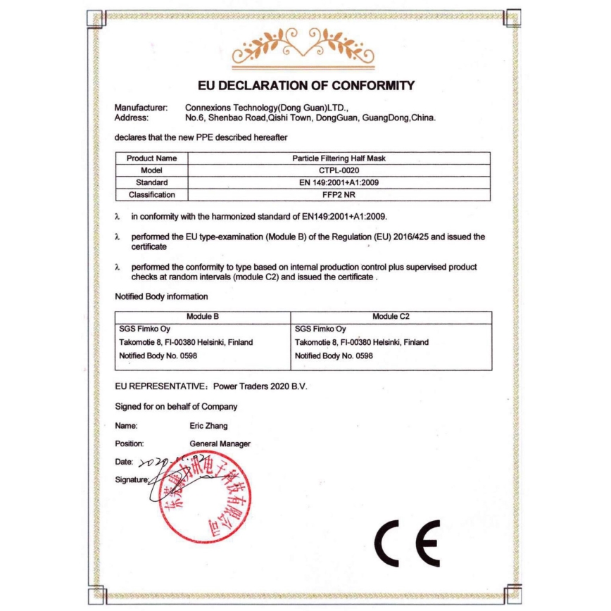 Media Sanex Respirador FFP2 NR/KN95 mentol 1 pc