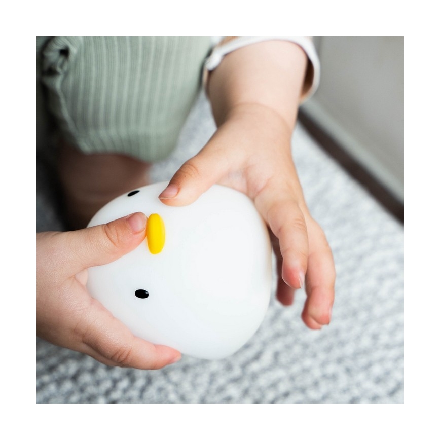 MegaLight - Lámpara de bañera táctil infantil LED RGB recargable SWIMMY DUCK LED/5V IP67