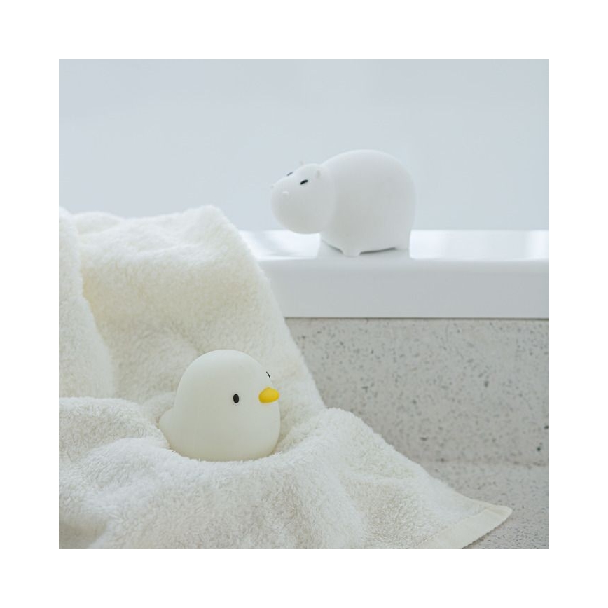 MegaLight - Lámpara de bañera táctil infantil LED RGB recargable SWIMMY DUCK LED/5V IP67