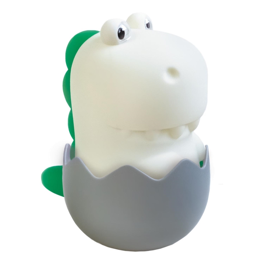 MegaLight - Lámpara infantil táctil LED RGB regulable y recargable DIGGY DINO LED/5V