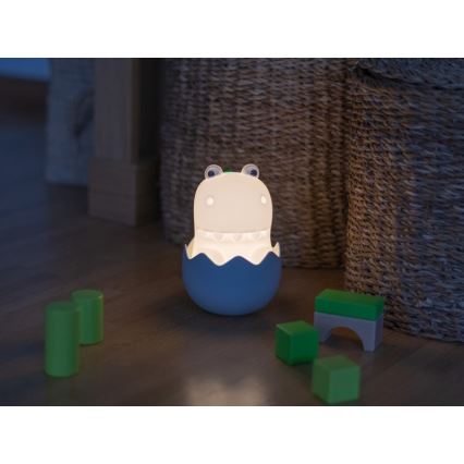 MegaLight - Lámpara infantil táctil LED RGB regulable y recargable DIGGY DINO LED/5V