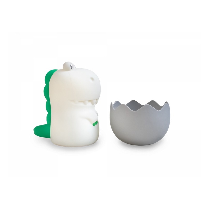 MegaLight - Lámpara infantil táctil LED RGB regulable y recargable DIGGY DINO LED/5V