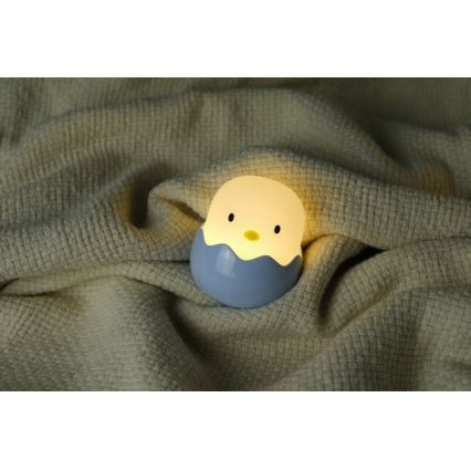 MegaLight - Lámpara infantil táctil LED RGB regulable y recargable EGGY EGG LED/5V