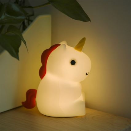 MegaLight - Lámpara infantil táctil LED RGB regulable y recargable MAGGY MAGIC LED/5V