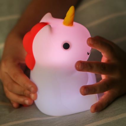 MegaLight - Lámpara infantil táctil LED RGB regulable y recargable MAGGY MAGIC LED/5V